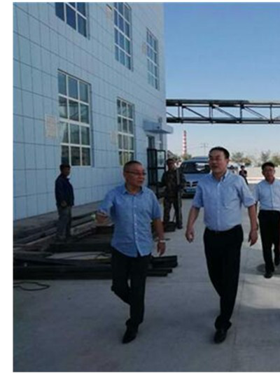 高渝文总裁视察天山制药新厂建设工作