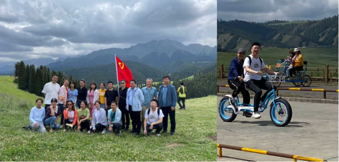 天山制药党支部组织开展“快乐行走”主题党日活动